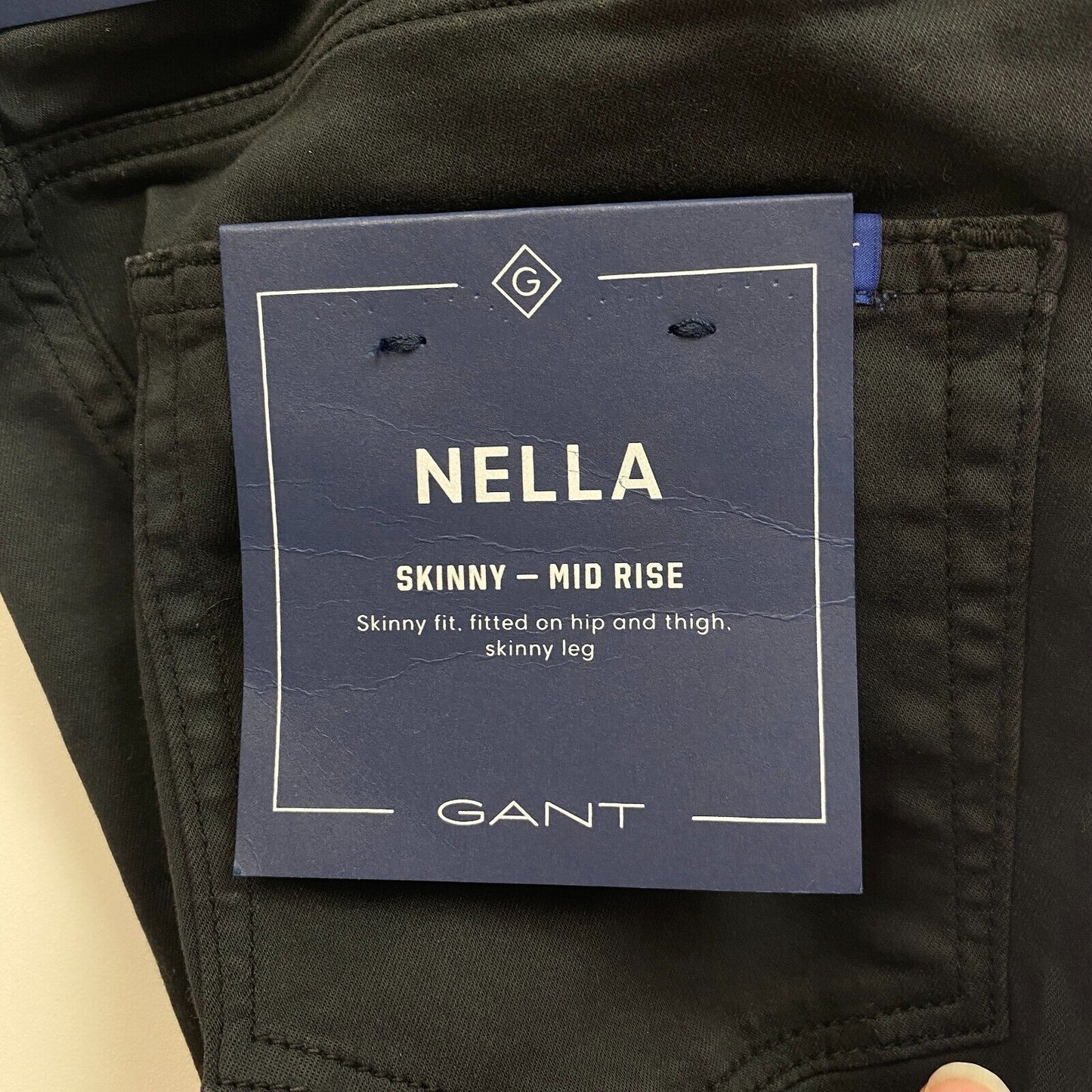 GANT NELLA Femme Jean Skinny Noir Taille S