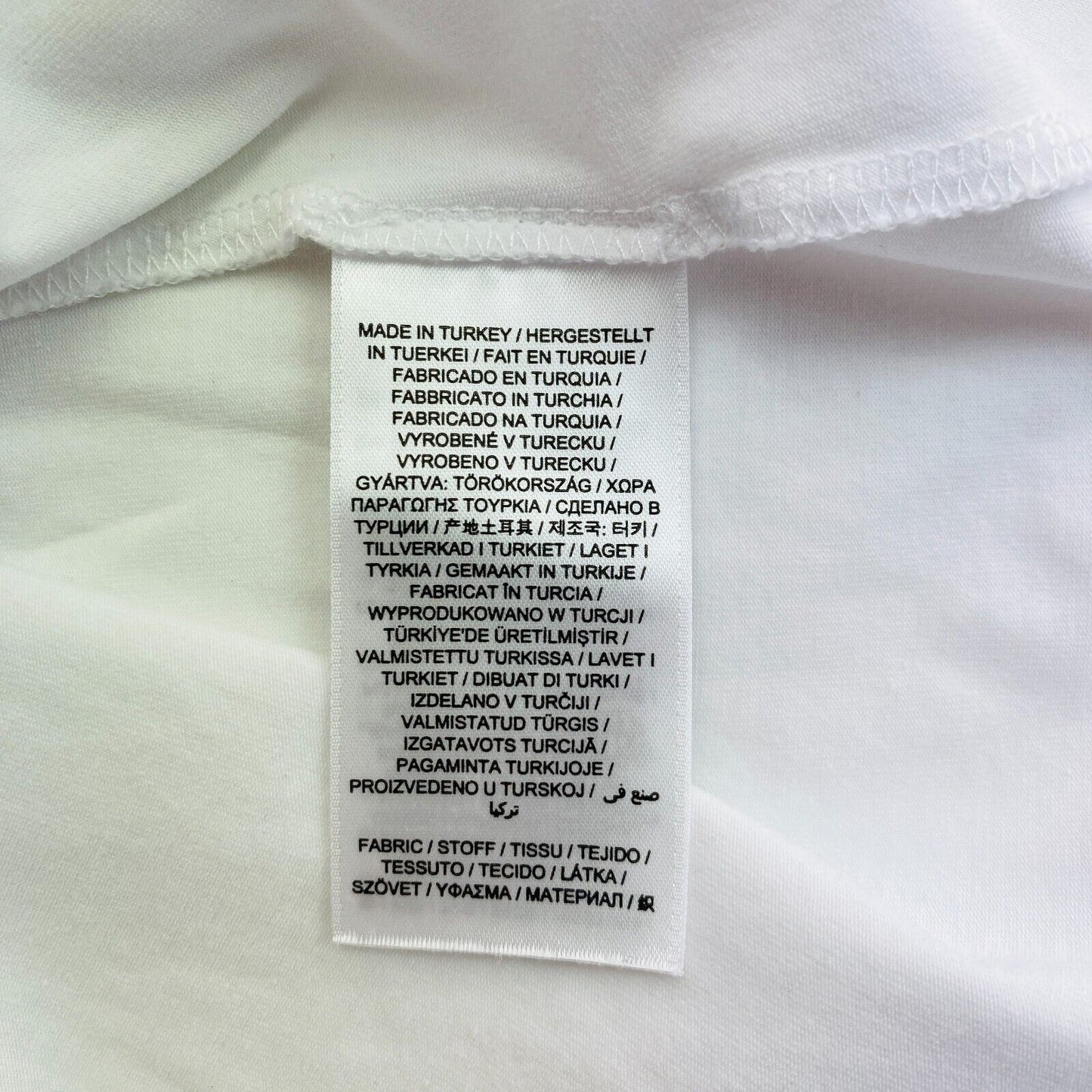 GANT Weißes COT/ELA Rundhals-T-Shirt Größe XS