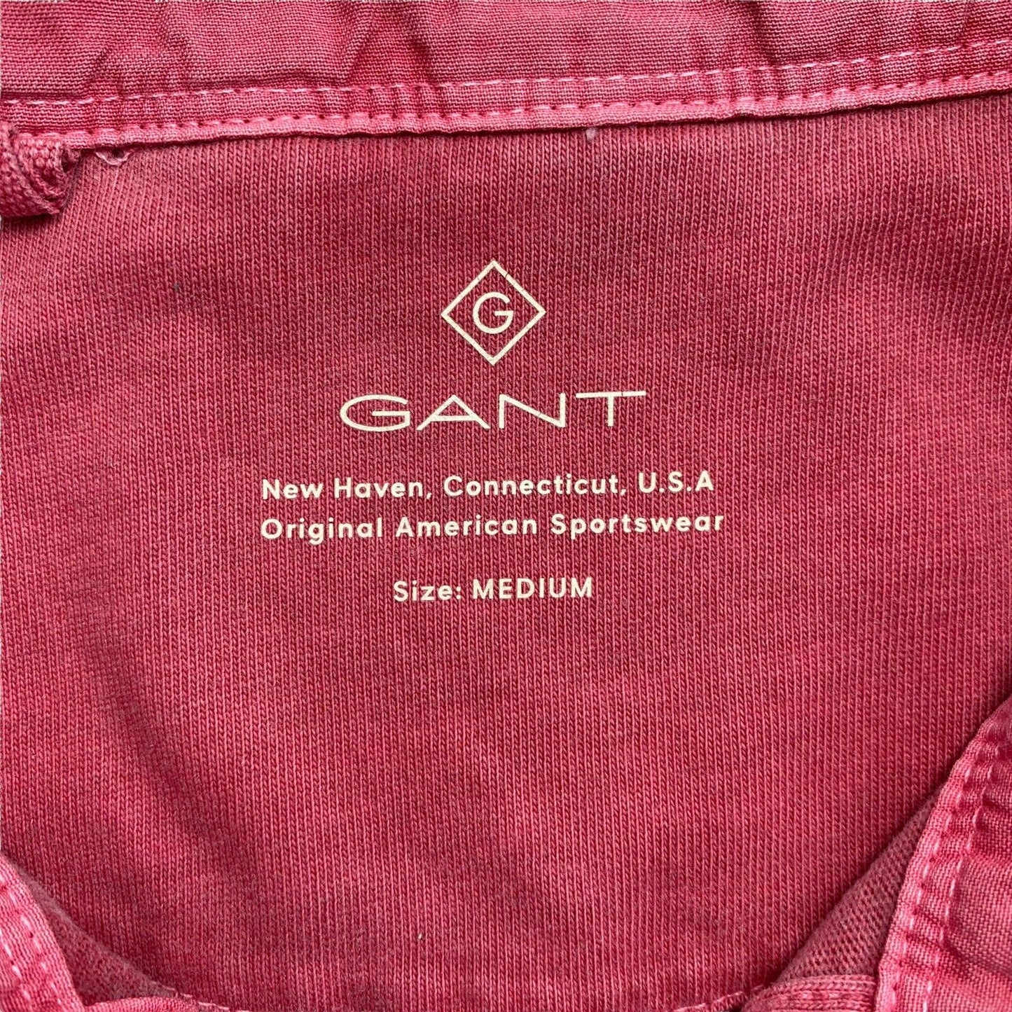 GANT Red Sun Faded Rugger Polo Shirt Size M