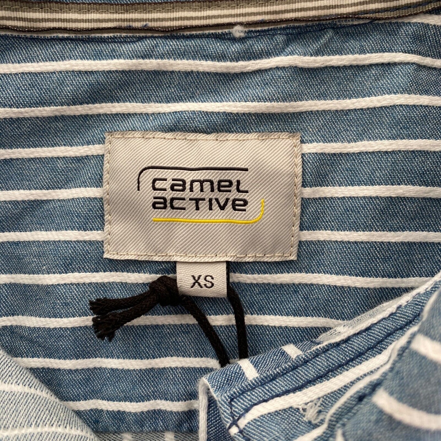 Camel Active Blue Striped Long Sleeves Shirt Size XS