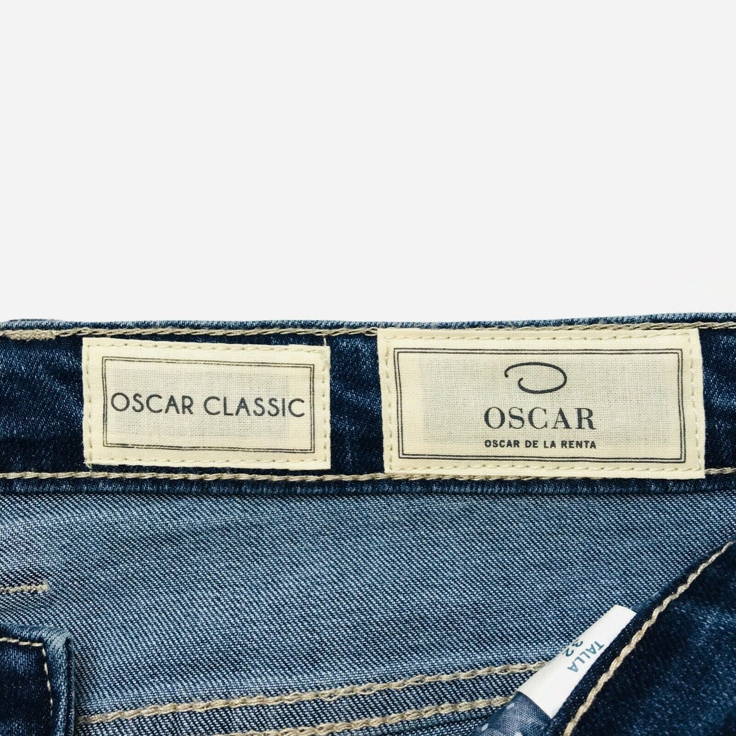 Oscar De La Renta Blue Classic Regular Fit Jeans Size W32 L32