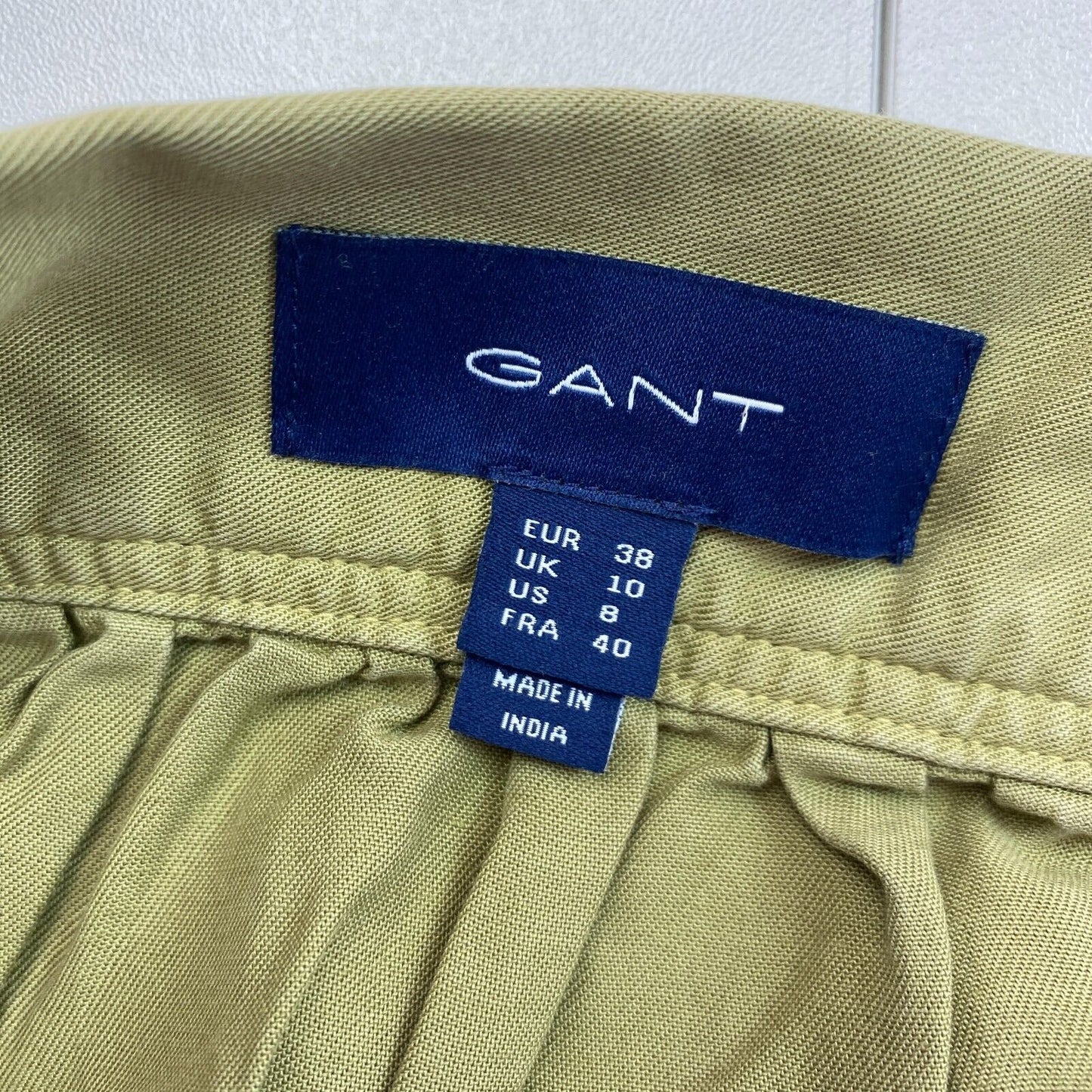 GANT Green Pure Prep Lyocell Flared Skirt Size EU 38 UK 10 US 8