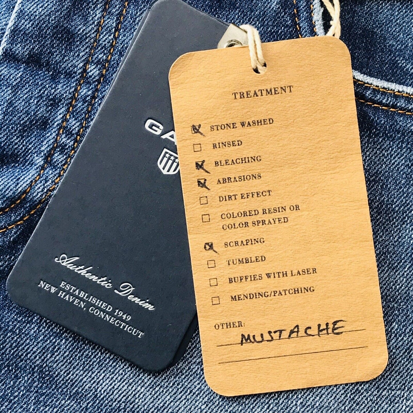 145 € GANT Femme Bleu Coupe Droite Regular Jean Court Déchiré En Détresse W27