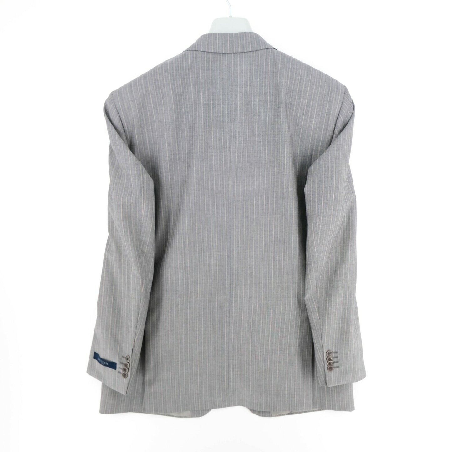 RRP €530 LUBIAM Grey Striped Jacket Blazer Size EU 52 UK/US 42