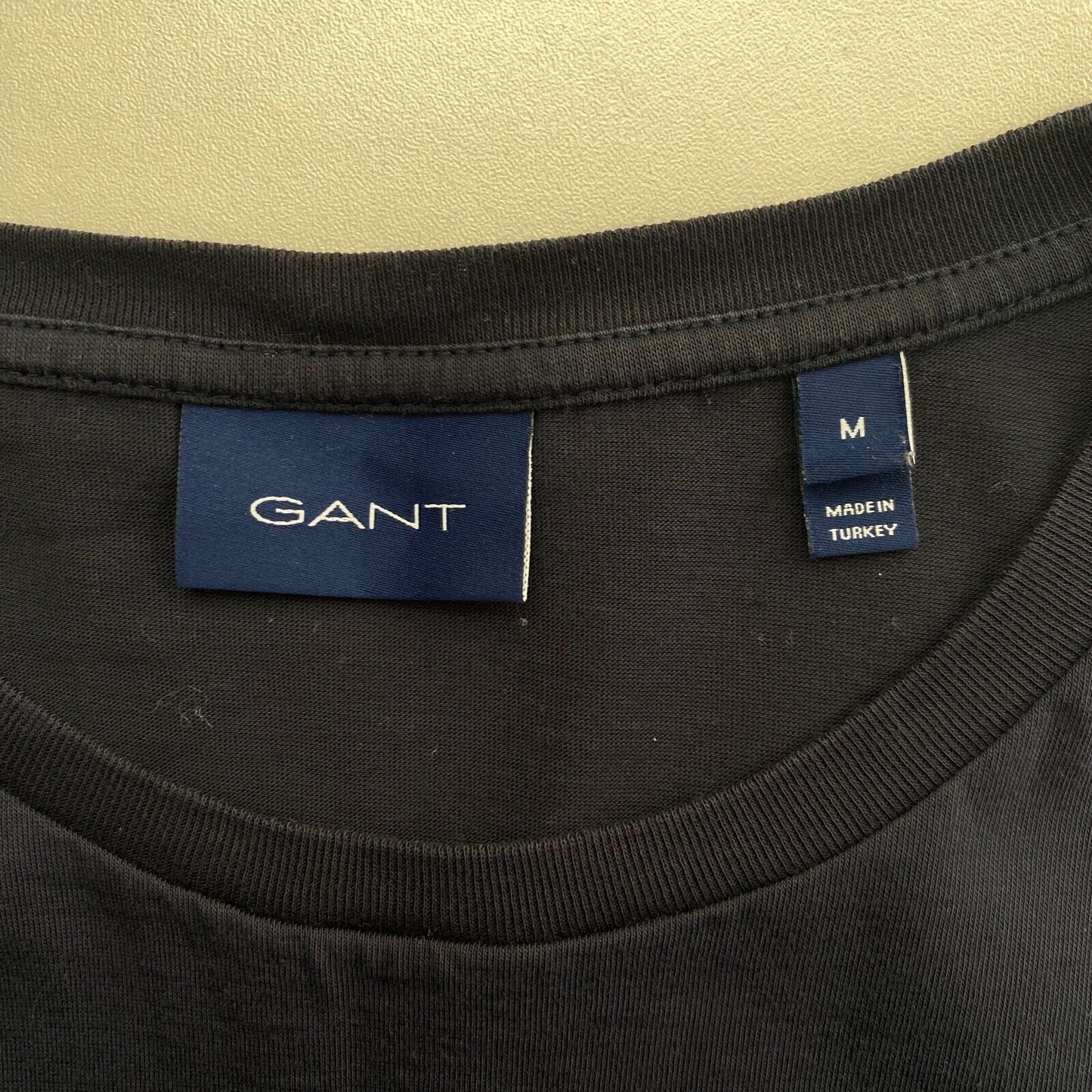 GANT T-Shirt mit Rundhalsausschnitt, Dunkelblau, Größe M