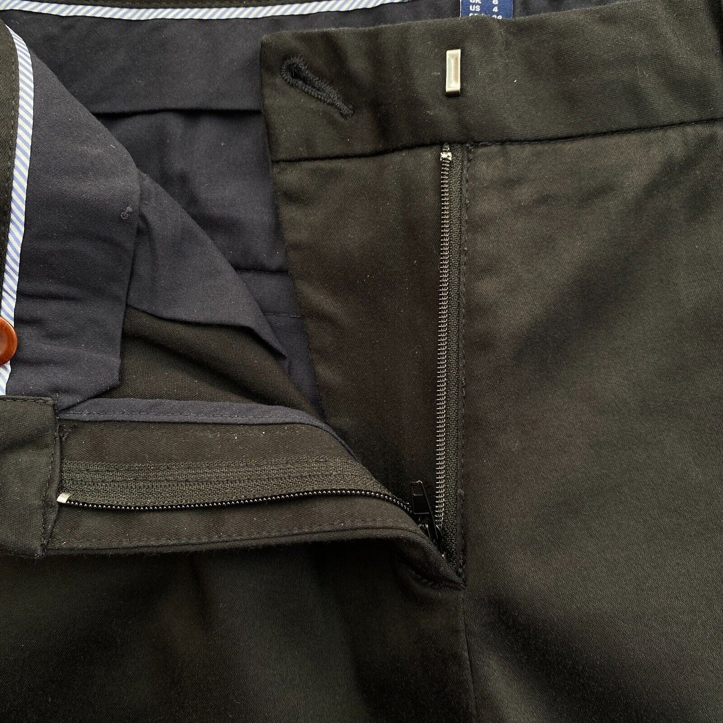 GANT Schwarze Tech Prep Slacks Hose Größe EU 34 UK 6 US 4