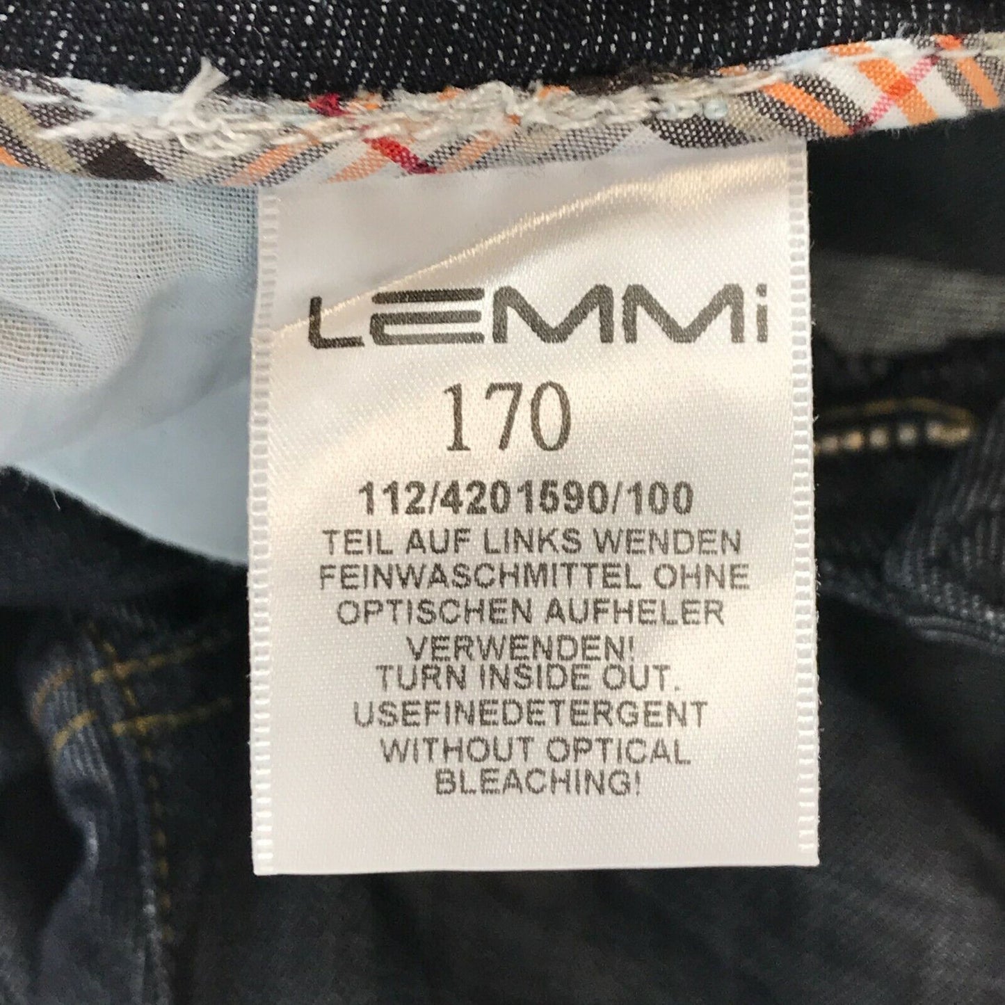 LEMMI Damen Jeans in Dunkelblau, Regular Straight Fit, Größe W28