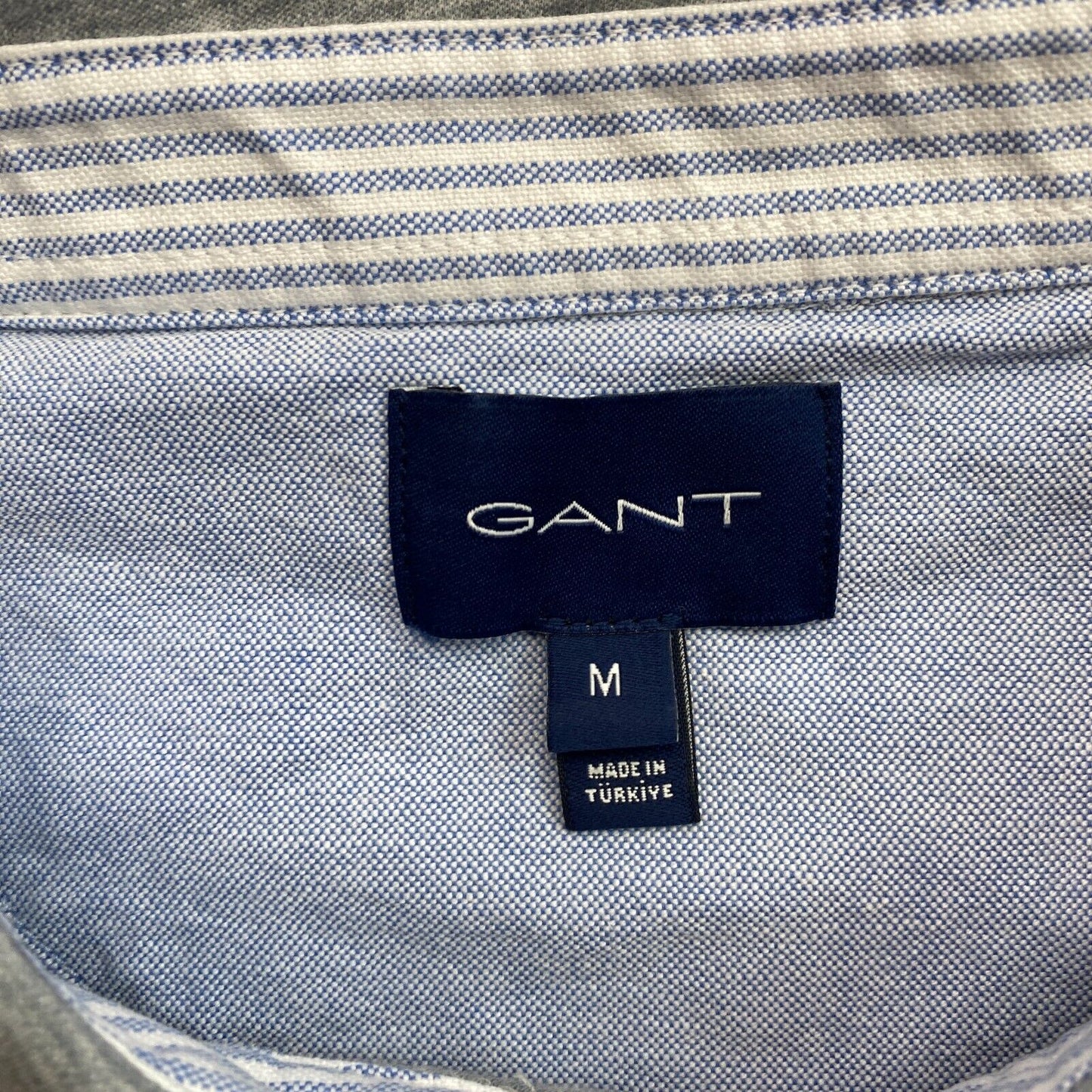 GANT Men Grey Mercerized Jersey Short Sleeve Rugger Polo Shirt Size M