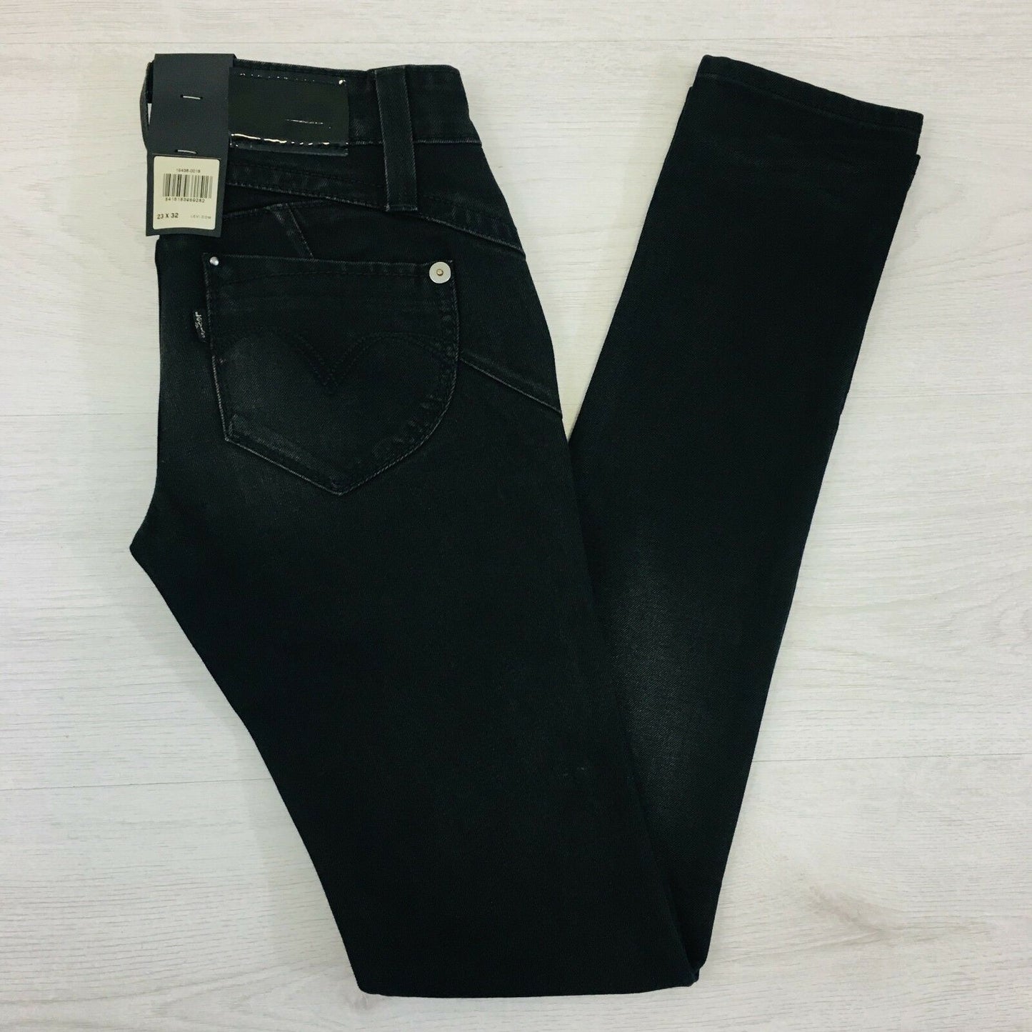 Levi‘s REVEL Ladies Stretch Low Rise Skinny Fit Black Jeans Size W23 L34