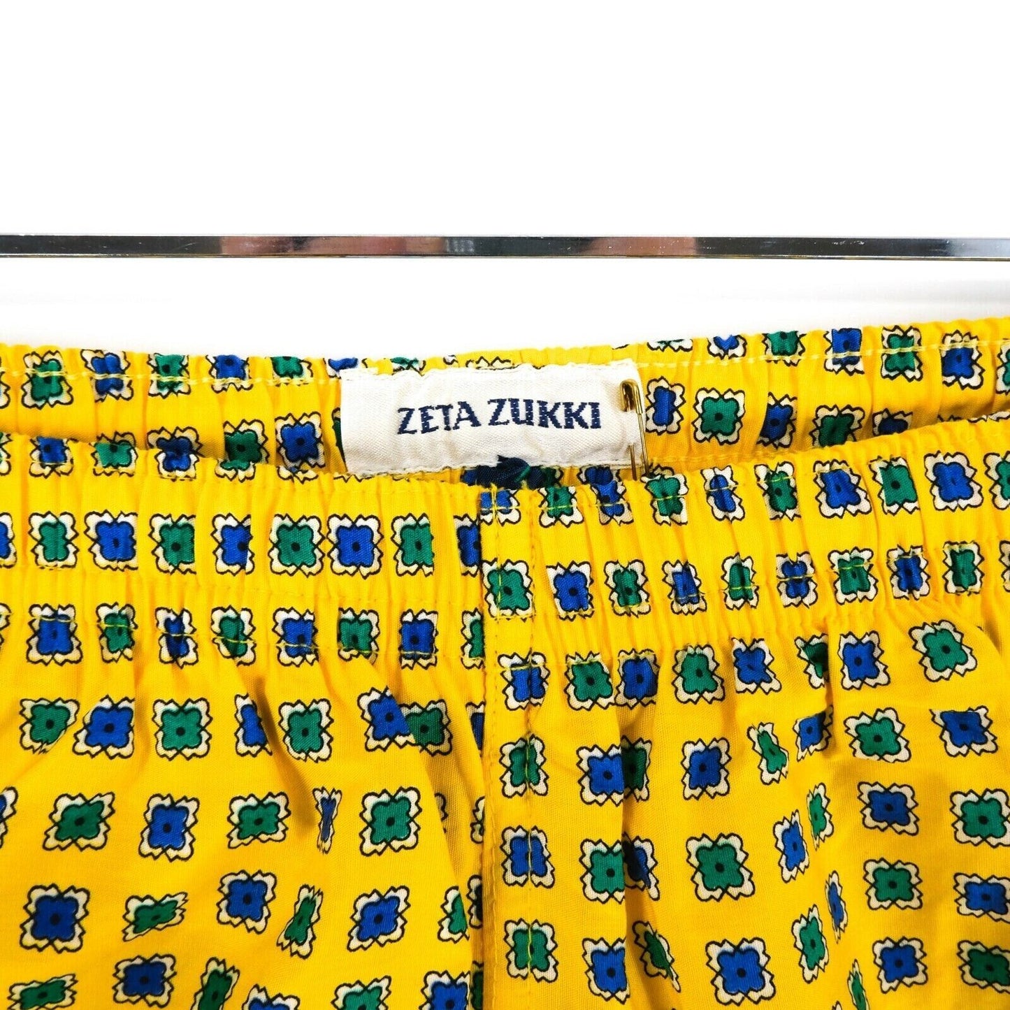 ZETA ZUKKI Yellow Swimwear Swimming Shorts Trunks Size L