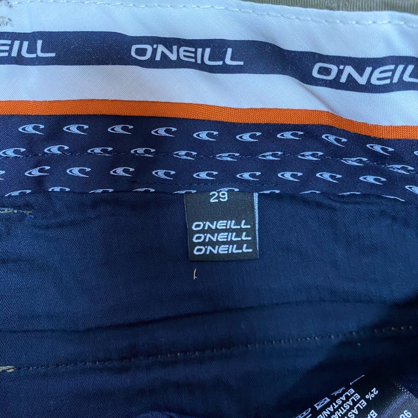 UVP 89 € O'NEILL Chino Hose mit Gürtel Olivgrün Größe W29