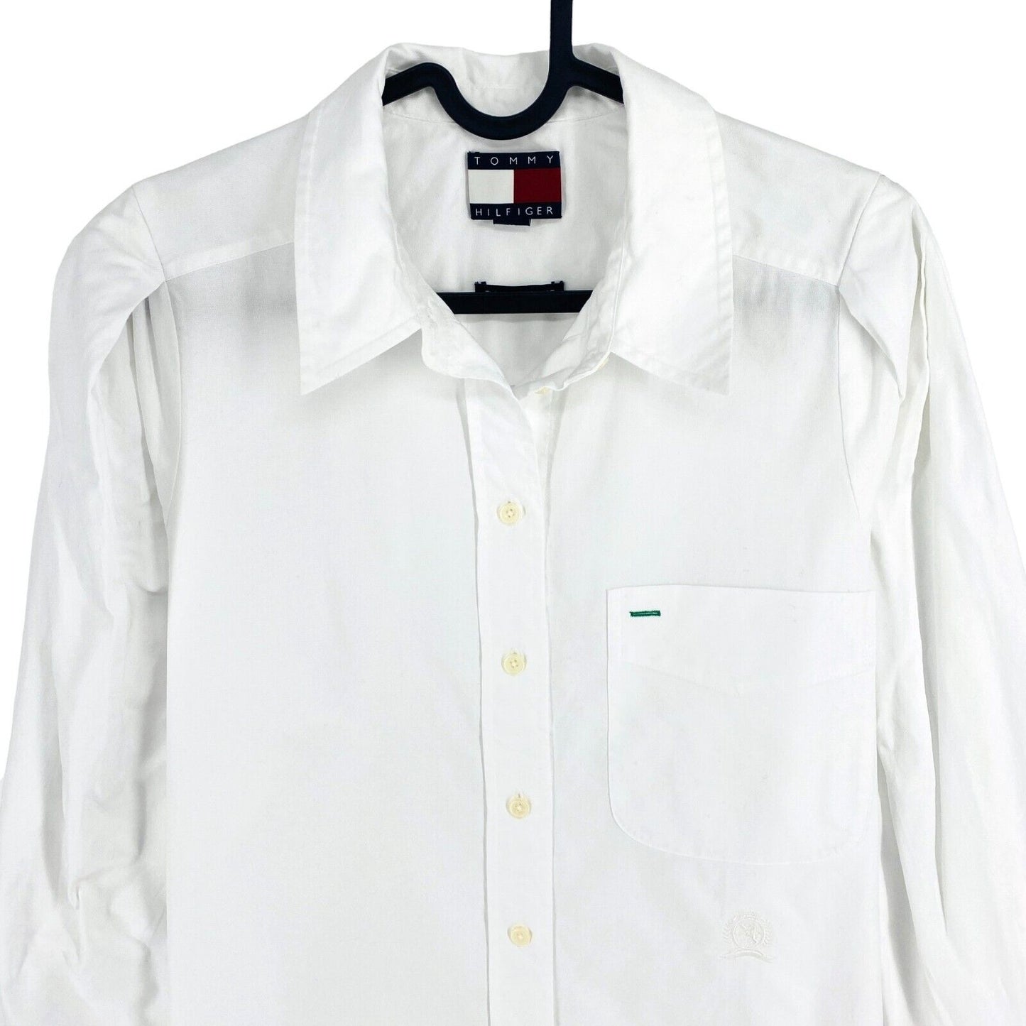 TOMMY HILFIGER Weißes übergroßes Oxford-Hemd, Größe EU 38 UK 10 US 6