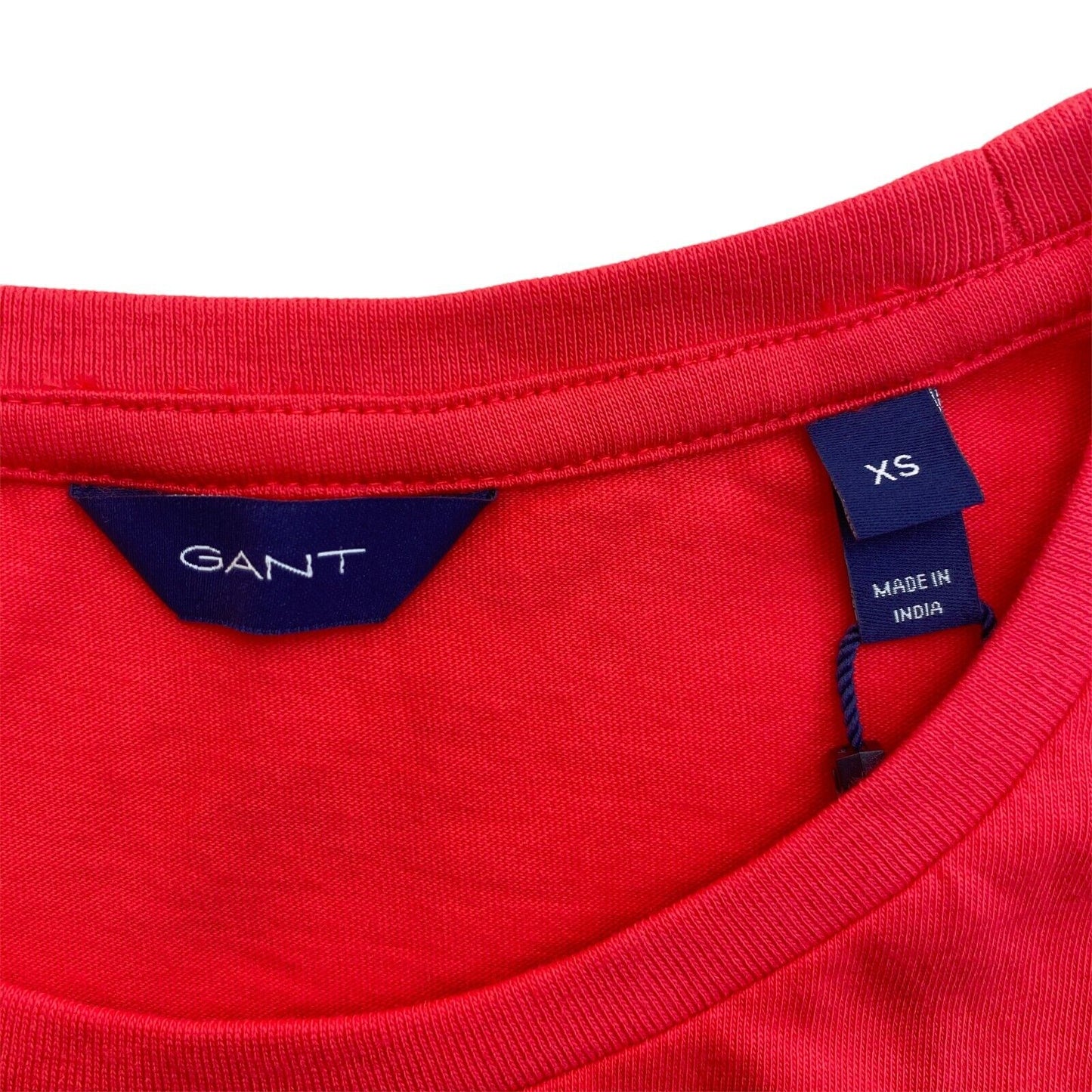 GANT Red Arch Logo Crew Neck T Shirt Size XS