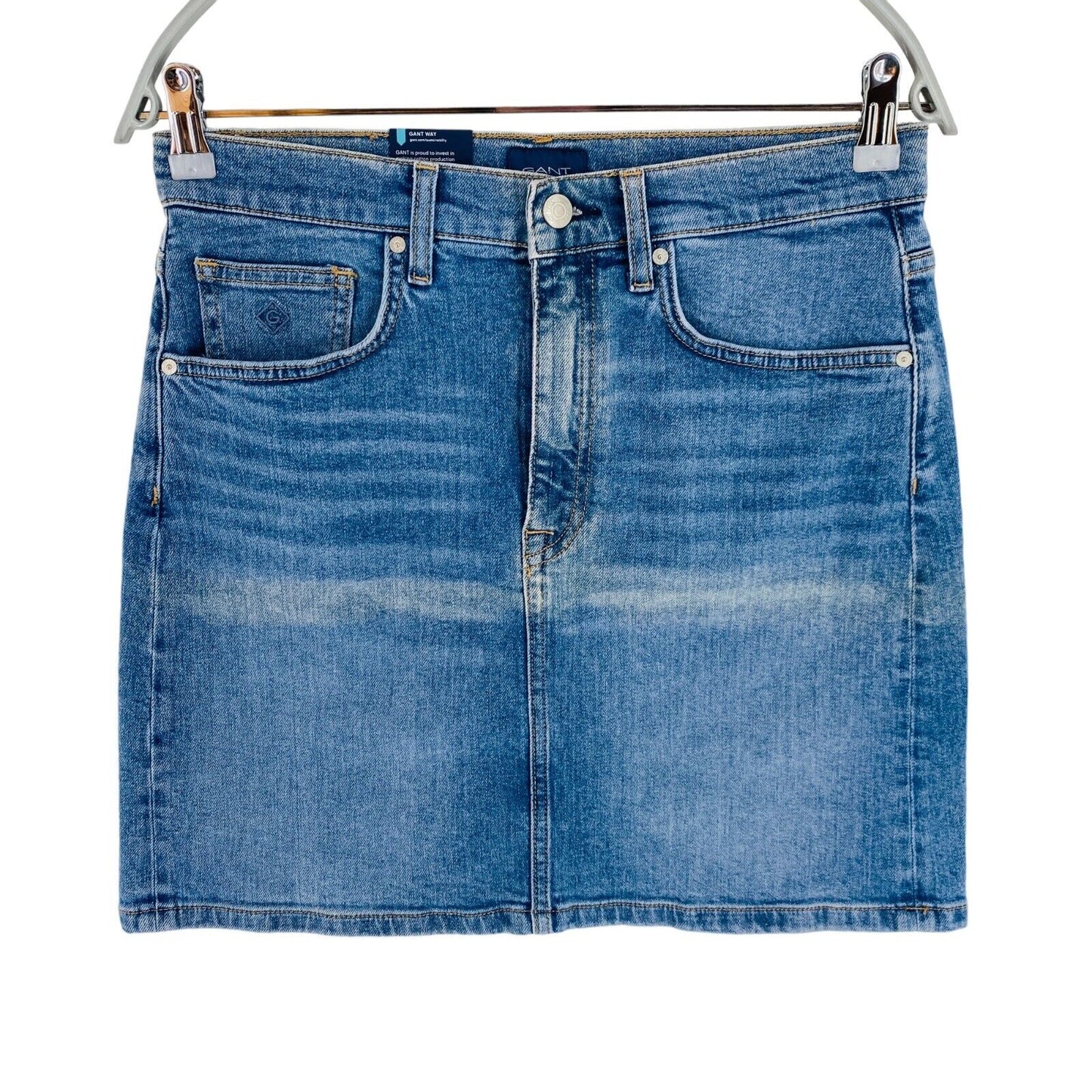 GANT Blue Short Denim Skirt Size EU 38 UK 10 US 8