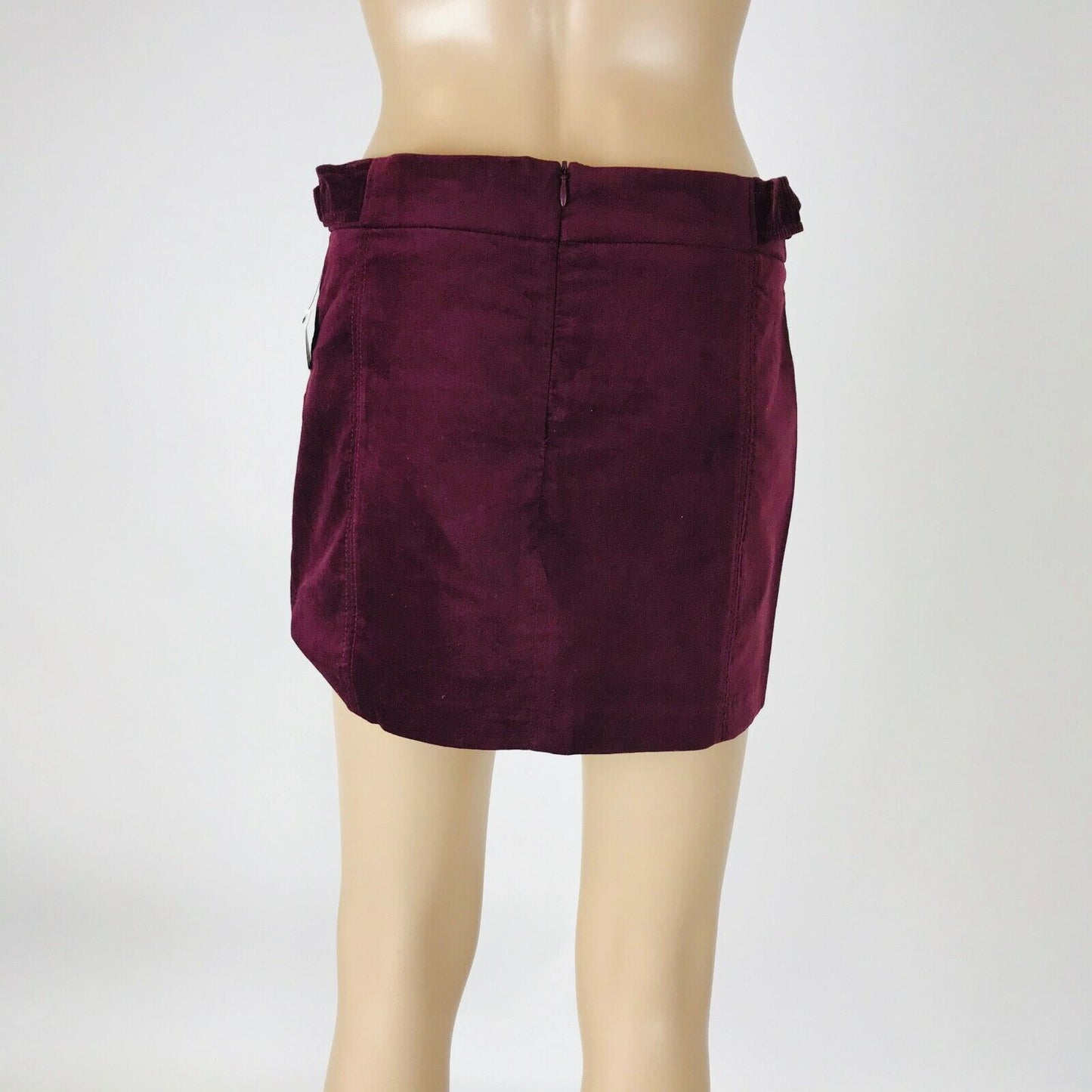 ZARA Trafaluc Women's Mini Bordeaux Red Skirt Size M W28