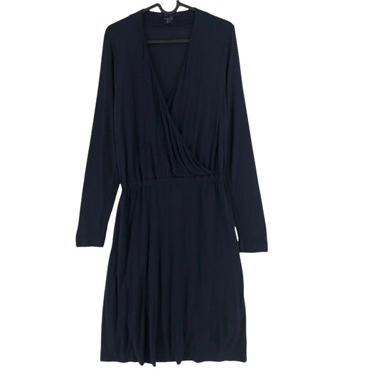 GANT Navy Blue V Neck Dropped Dress Size M