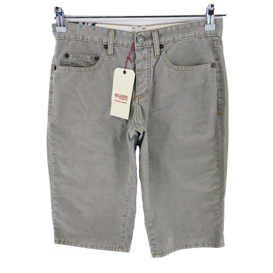 RRP €123 BELLEROSE Grey Regular Fit Corduroy Bermuda Shorts W28 W30 W32