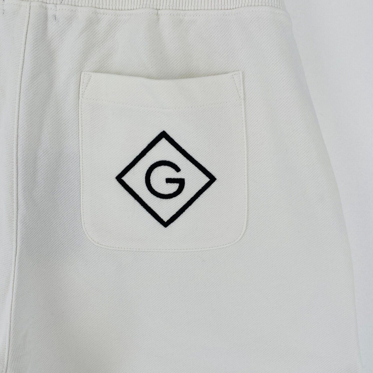 GANT Women White Relaxed Fit Sweat Shorts Size M