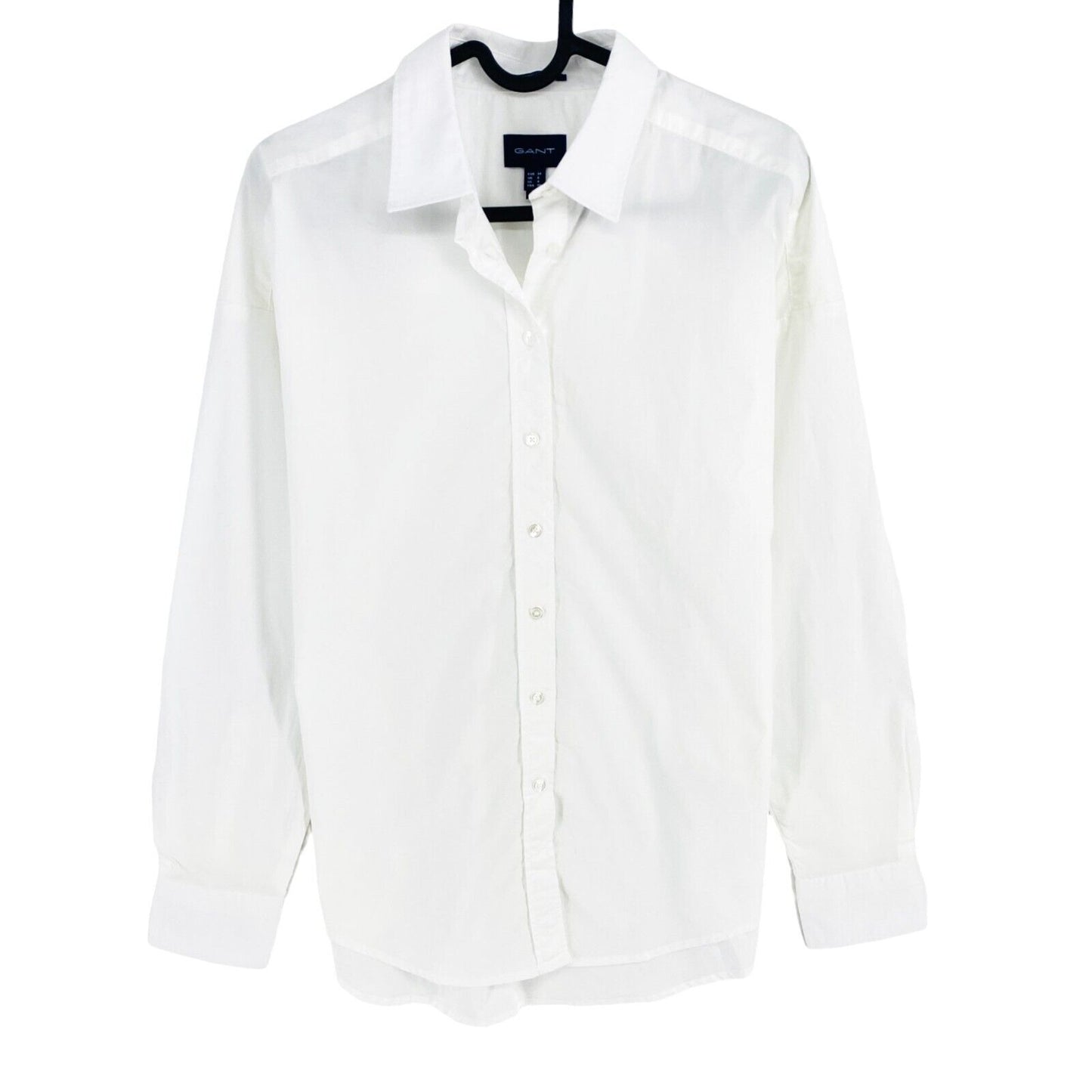 GANT White Tech Prep BC Chemise unie surdimensionnée Taille EU 34 UK 6 US 4