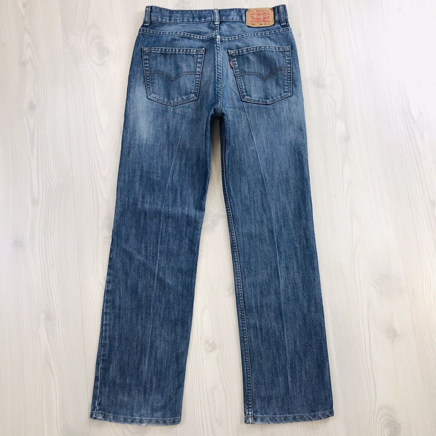 Vintage Levi's 514 Boys Blue Slim Straight Fit Jeans 18 Reg / W29 L29