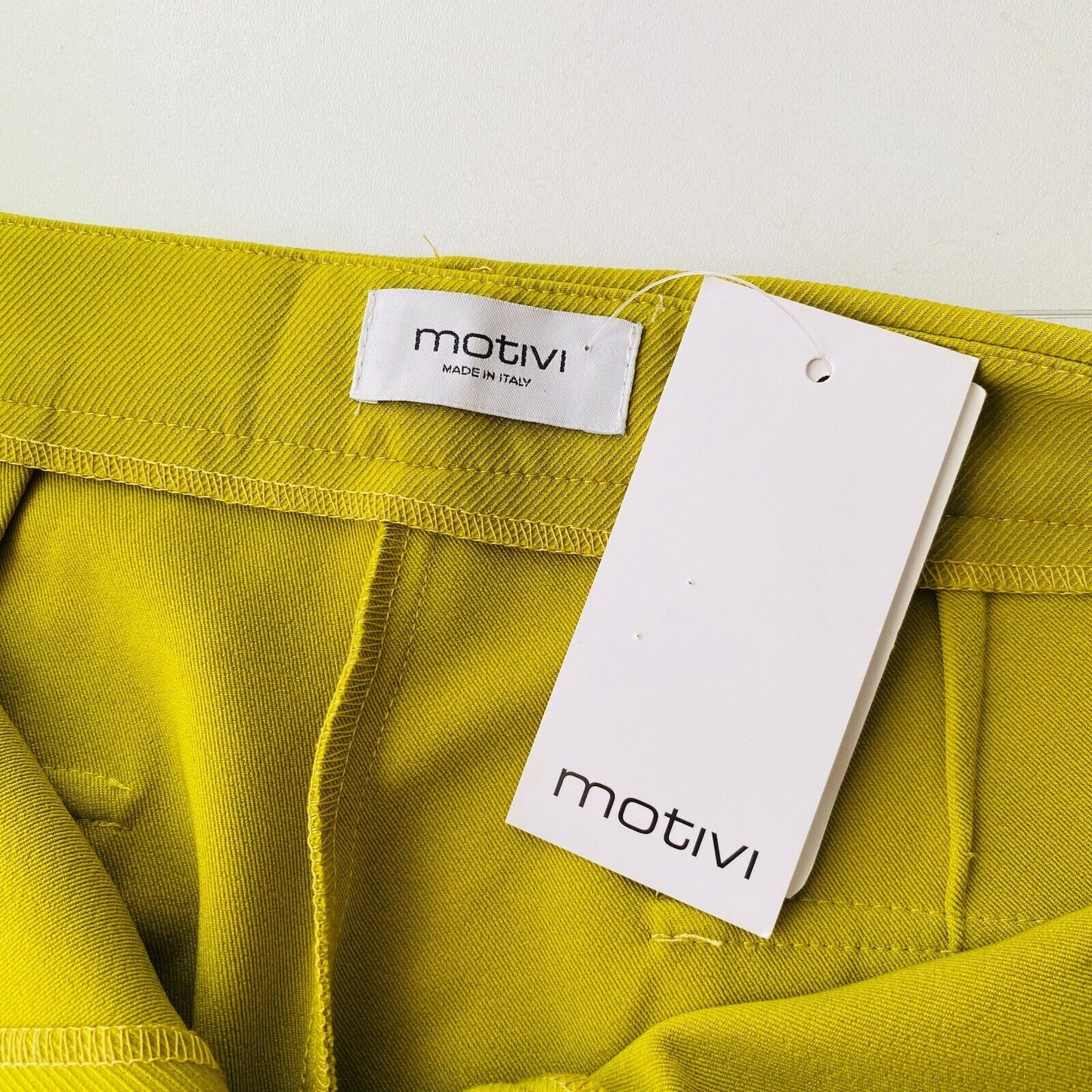 MOTIVI Women Yellow Flared Fit Trousers IT 42 EUR 38 UK 10 US 6 W28