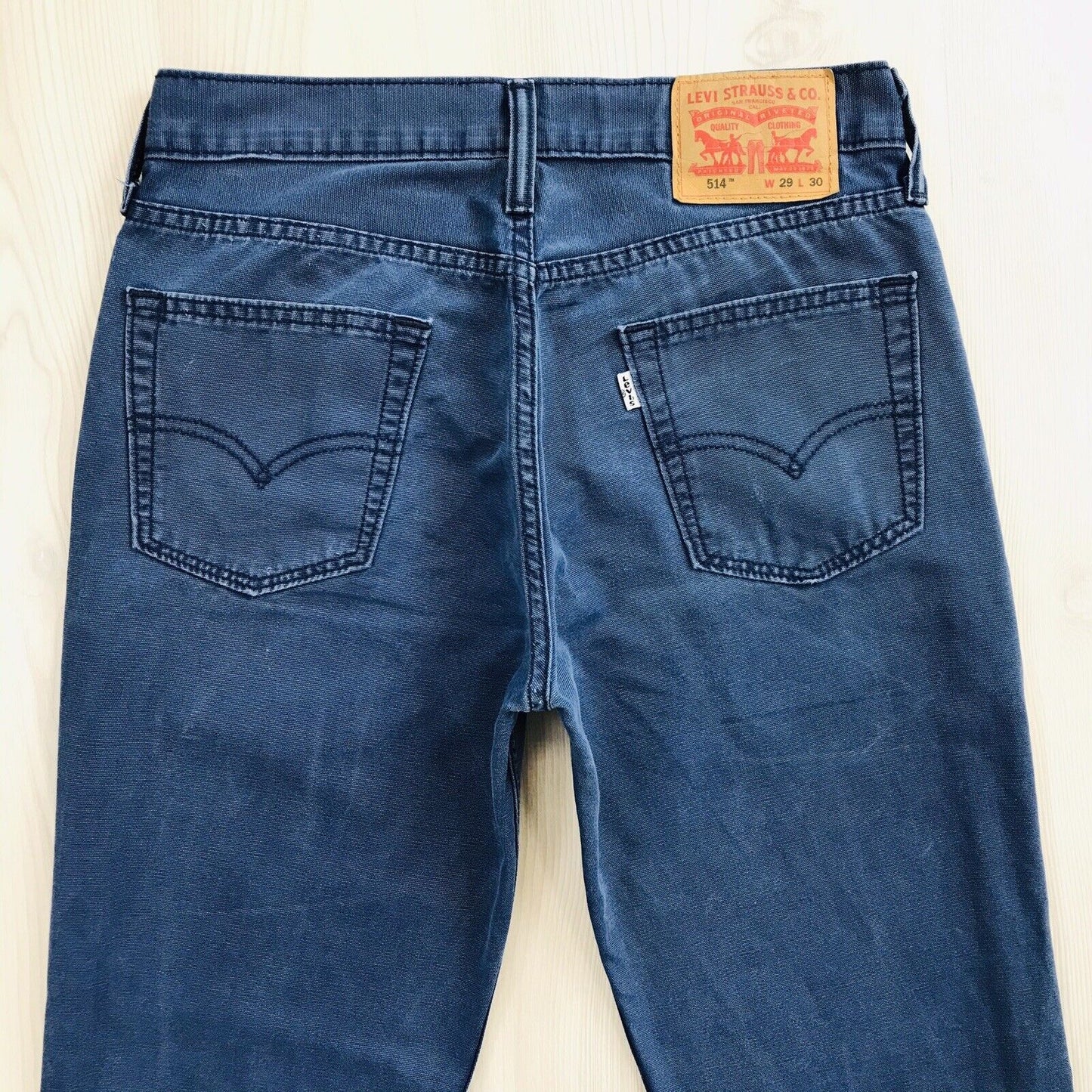 Levi's 514 Dark Blue Slim Straight Fit Jeans Size W29 L30