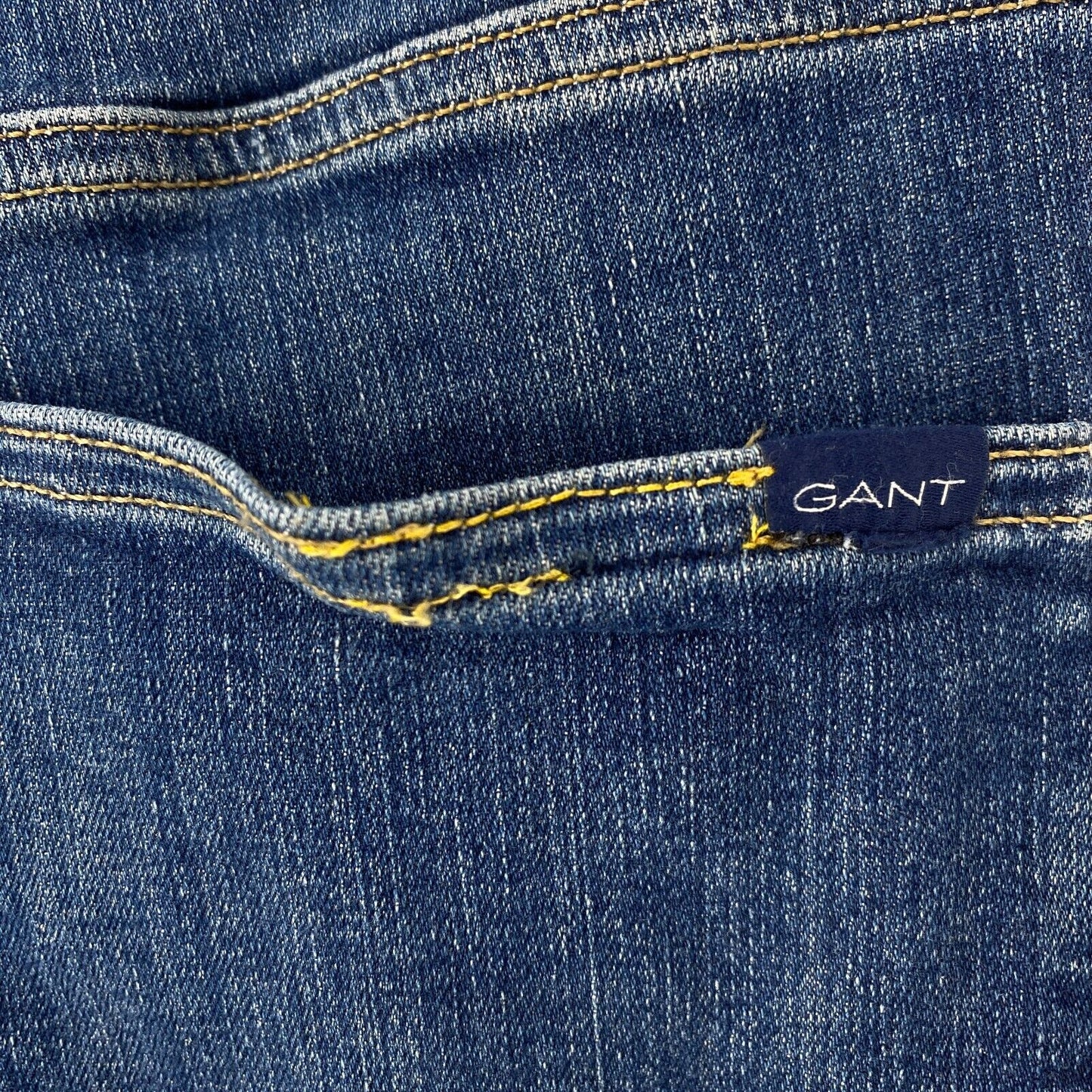 GANT MAXEN Mens Blue Stretch Extra Slim Fit Jeans Size W32 L34