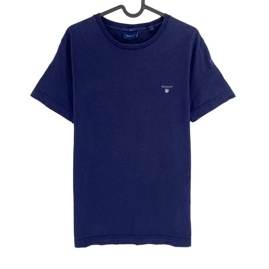 GANT Dunkelblaues Original Slim Fit T-Shirt mit Rundhalsausschnitt, Größe M