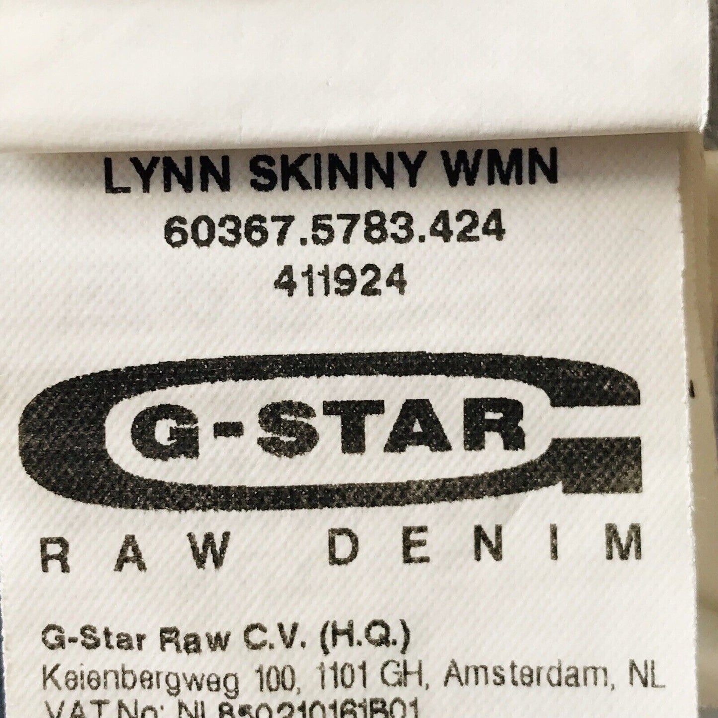 G-STAR RAW LYNN Women Blue Skinny Fit Jeans W26 L30