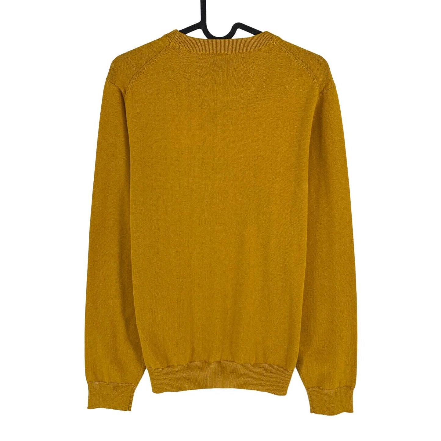 GANT Jaune Foncé Classique Coton Crew Neck Jumper Pull Taille M