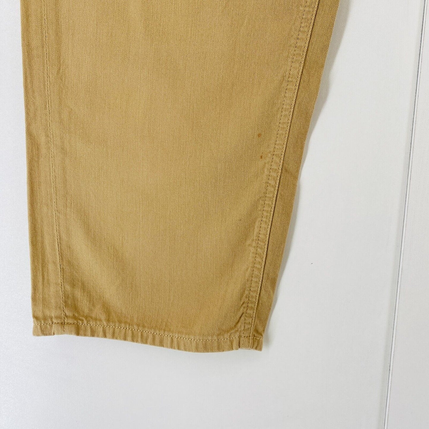 CALVIN KLEIN Women Brown 90s Relaxed Straight Fit Chino Trousers W28