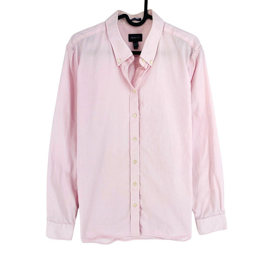 GANT Women Pink Pin Point Oxford Long Sleeves Shirt Size EU 46 UK 18 US 16