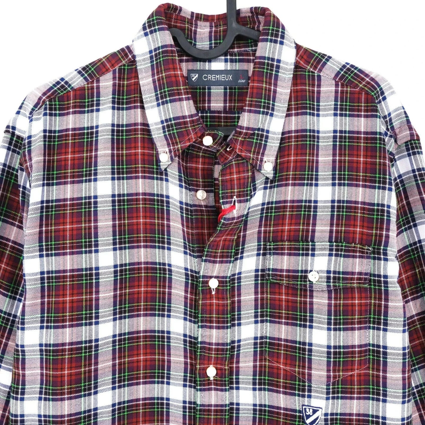 Daniel Cremieux Mens Red Check New Castle Shirt Size L