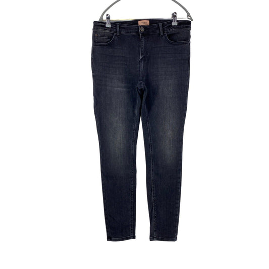 VERO MODA FLASH Damen Jeans mit mittelhohem Bund und Skinny-Fit, Dunkelgrau, Größe XL W33 L32