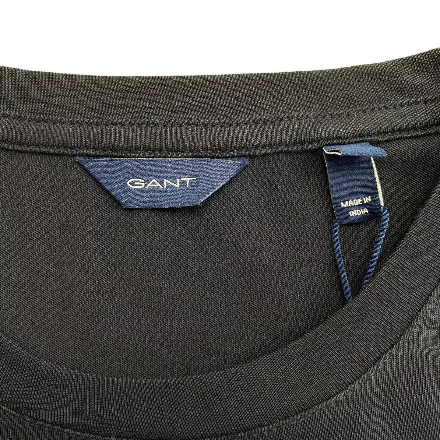 GANT Women Navy Blue Original Crew Neck T Shirt Size S