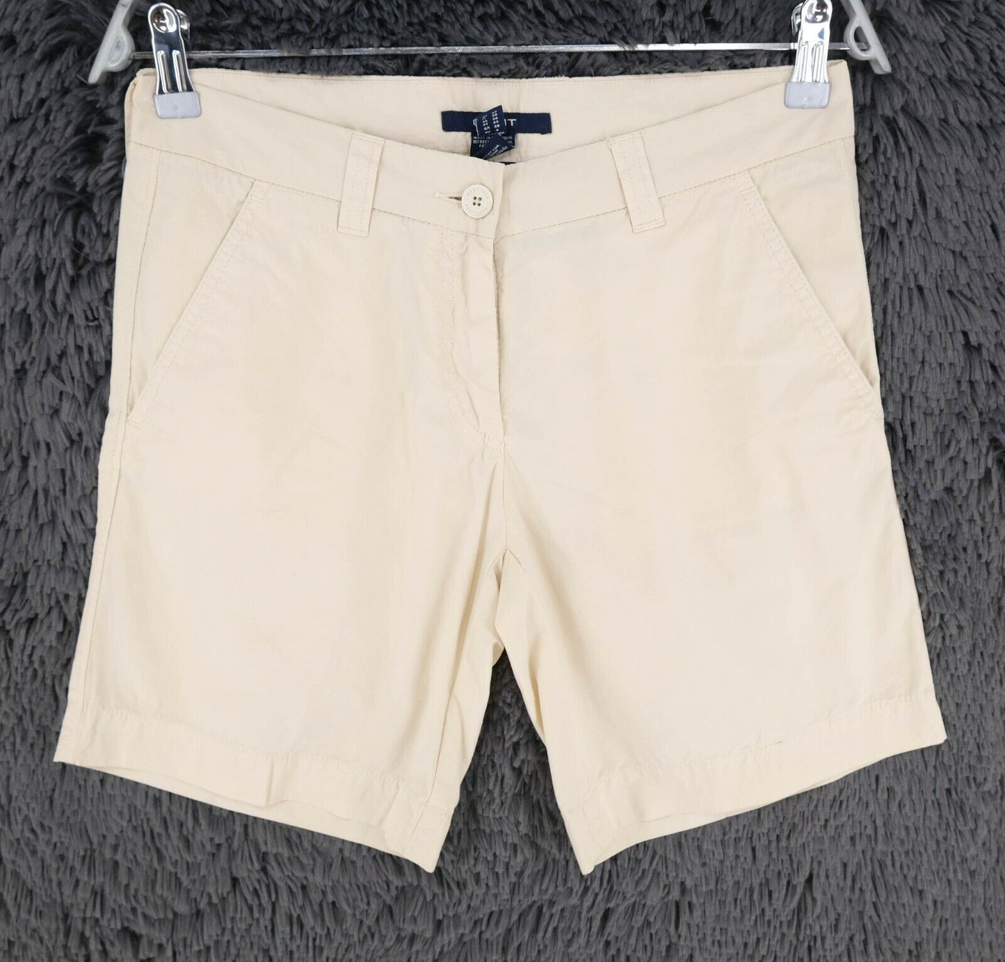 GANT Beige Bright Poplin Shorts Size EU 34 UK 8 US 4