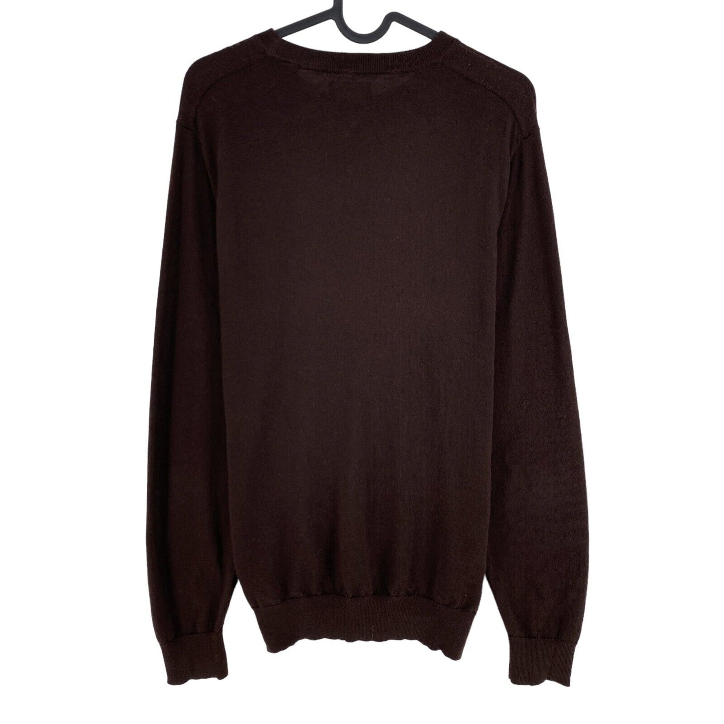 GANT Brown 100% Wool Crew Neck Sweater Jumper Size M