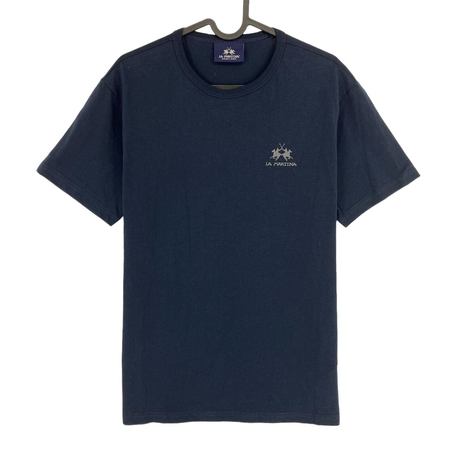 LA MARTINA Navy Blue Jersey Crew Neck T-Shirt Size M