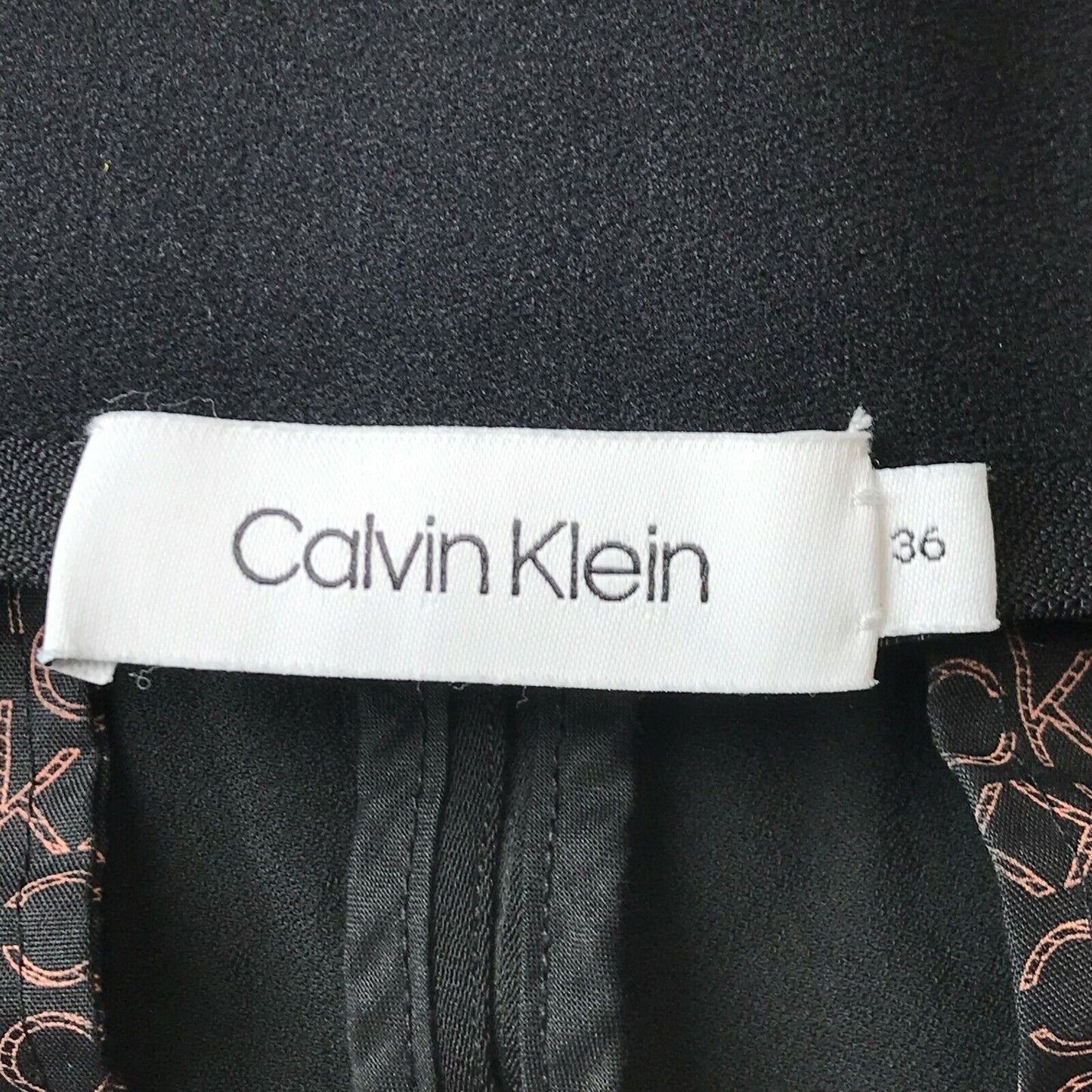 Calvin Klein Women Black Loose Tapered Fit Cargo Trousers Size EUR 36 W29