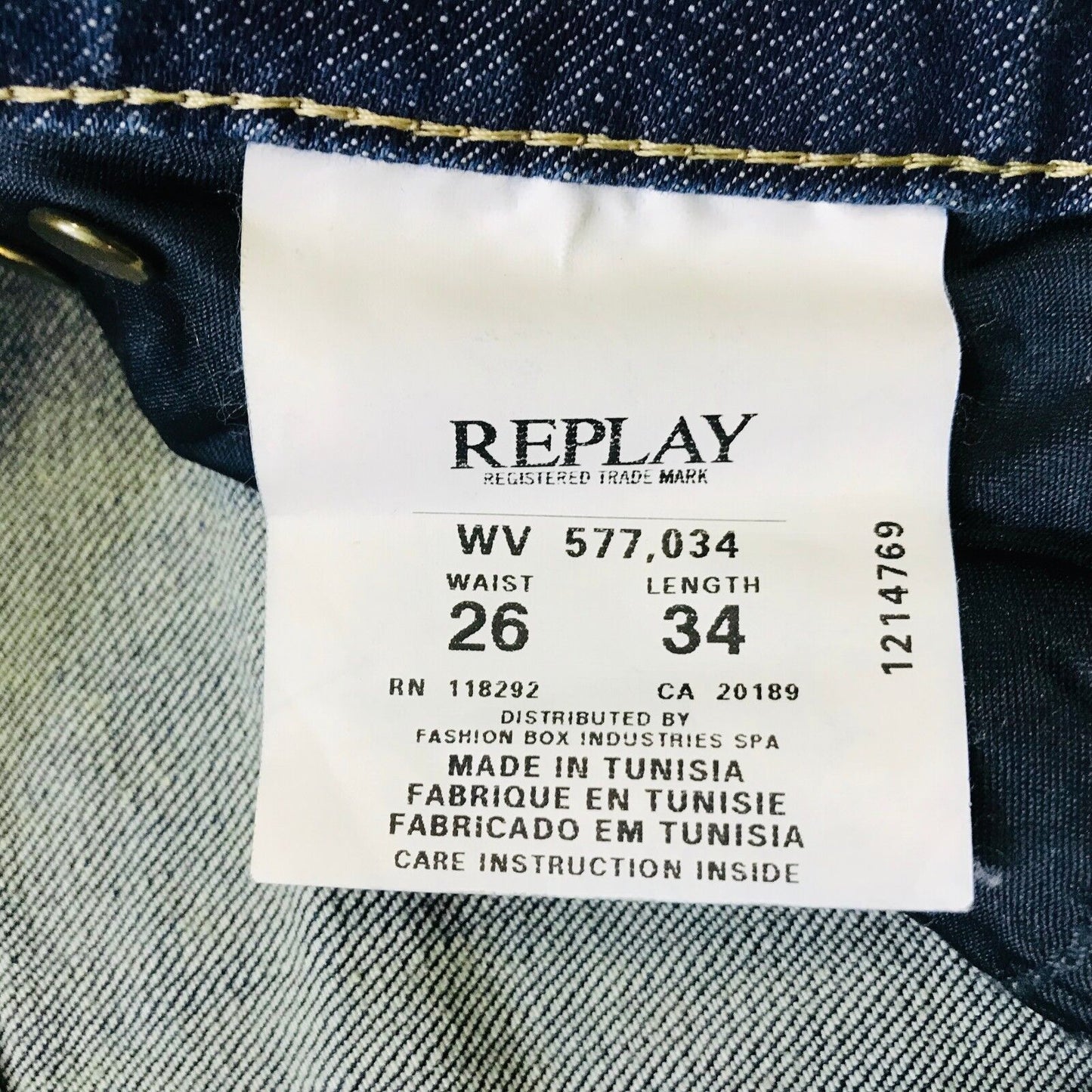 Replay Damen Jeans IOKO Straight, Größe W26 L34