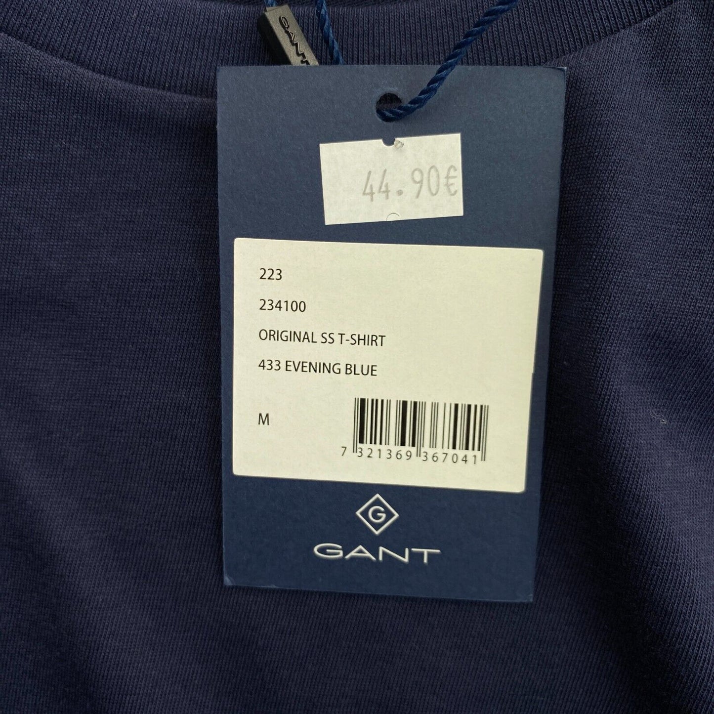 GANT Navy Blue Original Crew Neck T Shirt Size M