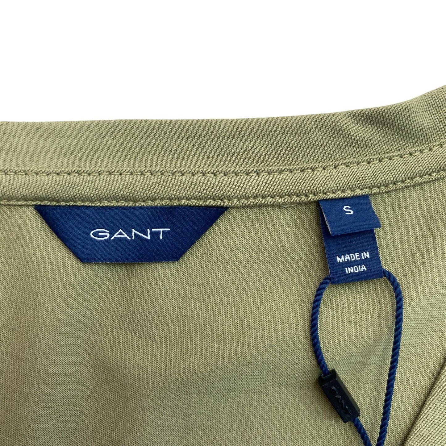 GANT Grün Original V-Ausschnitt T-Shirt Top Größe S