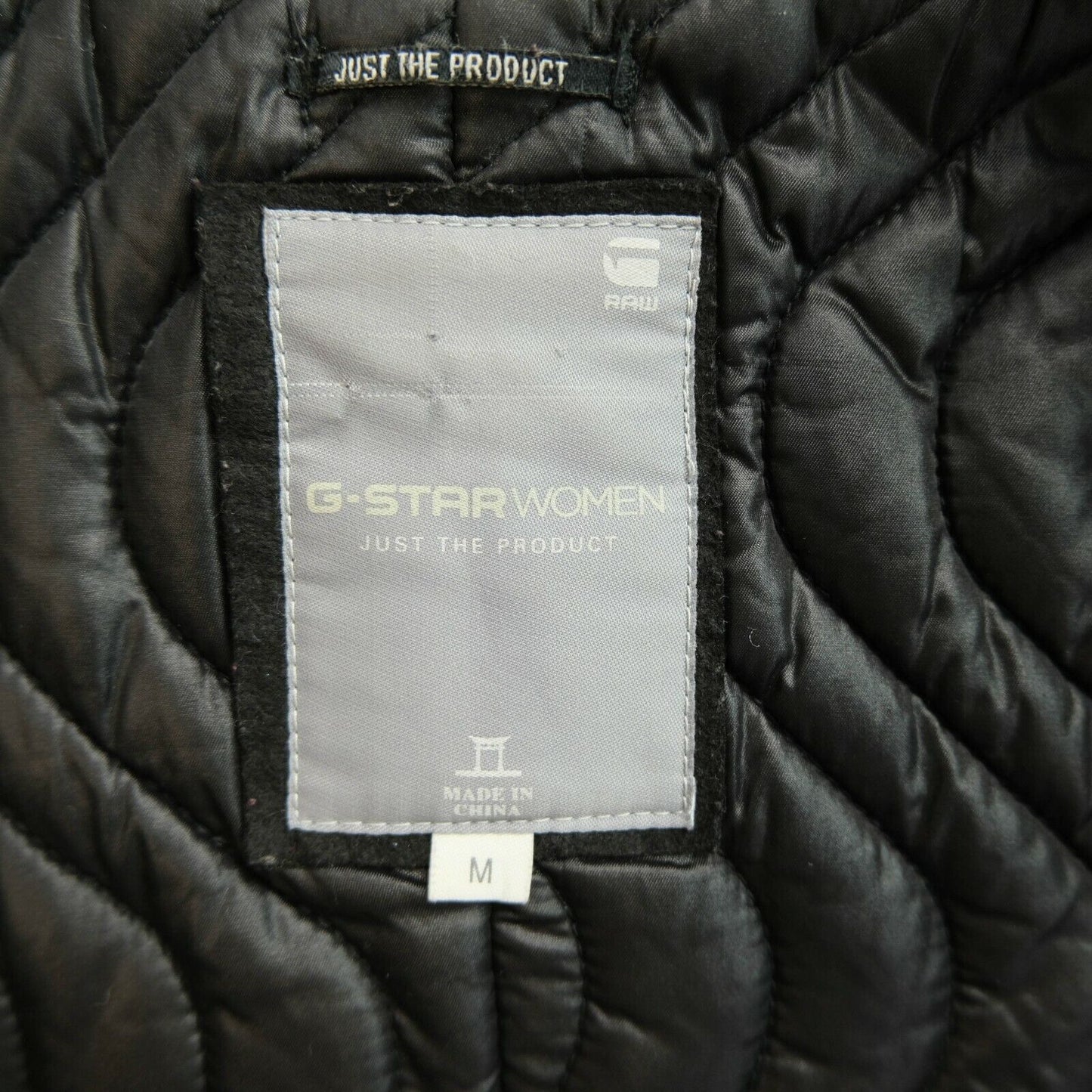 G-STAR RAW Black 100% Cotton Coat Jacket Size M