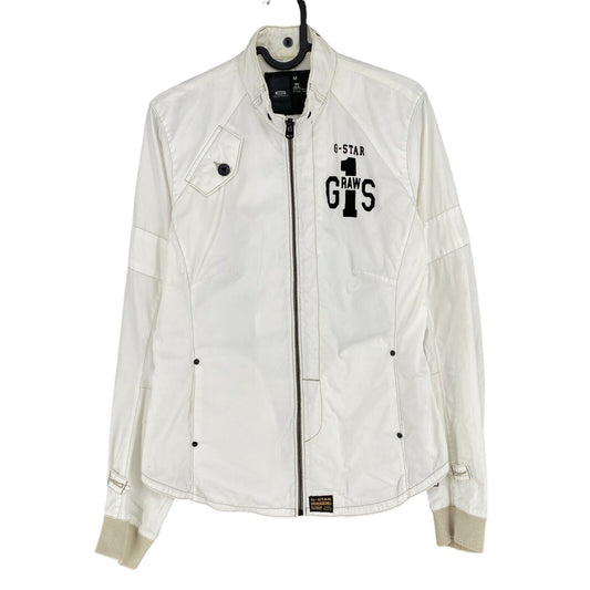 G-STAR RAW ONE STONE White 100% Cotton Shirt Jacket  Size M