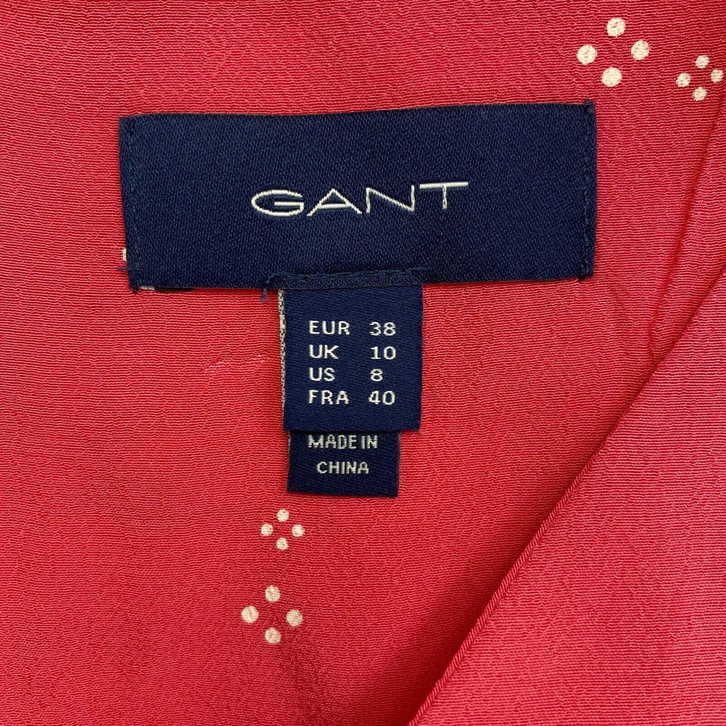 GANT Pink Crew Neck Shift Dress Size EU 38 UK 10 US 8