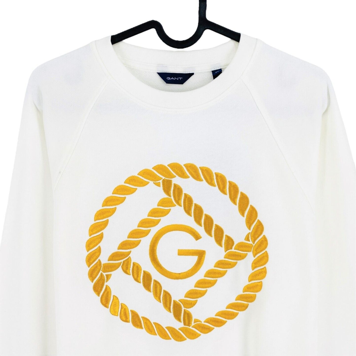 GANT Weiß Rope Icon Rundhalspullover Pullover Größe XS