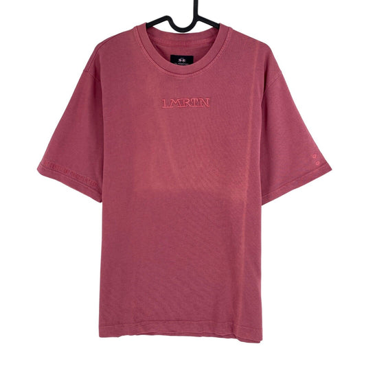 LA MARTINA Dark Pink Cotton Jersey Short Sleeves Crew Neck T Shirt Size M