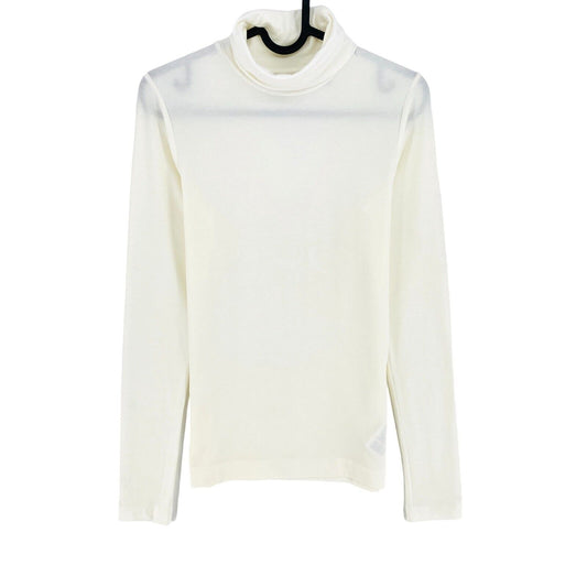 GANT White Jersey Turtle Neck Long Sleeves T Shirt Size XS