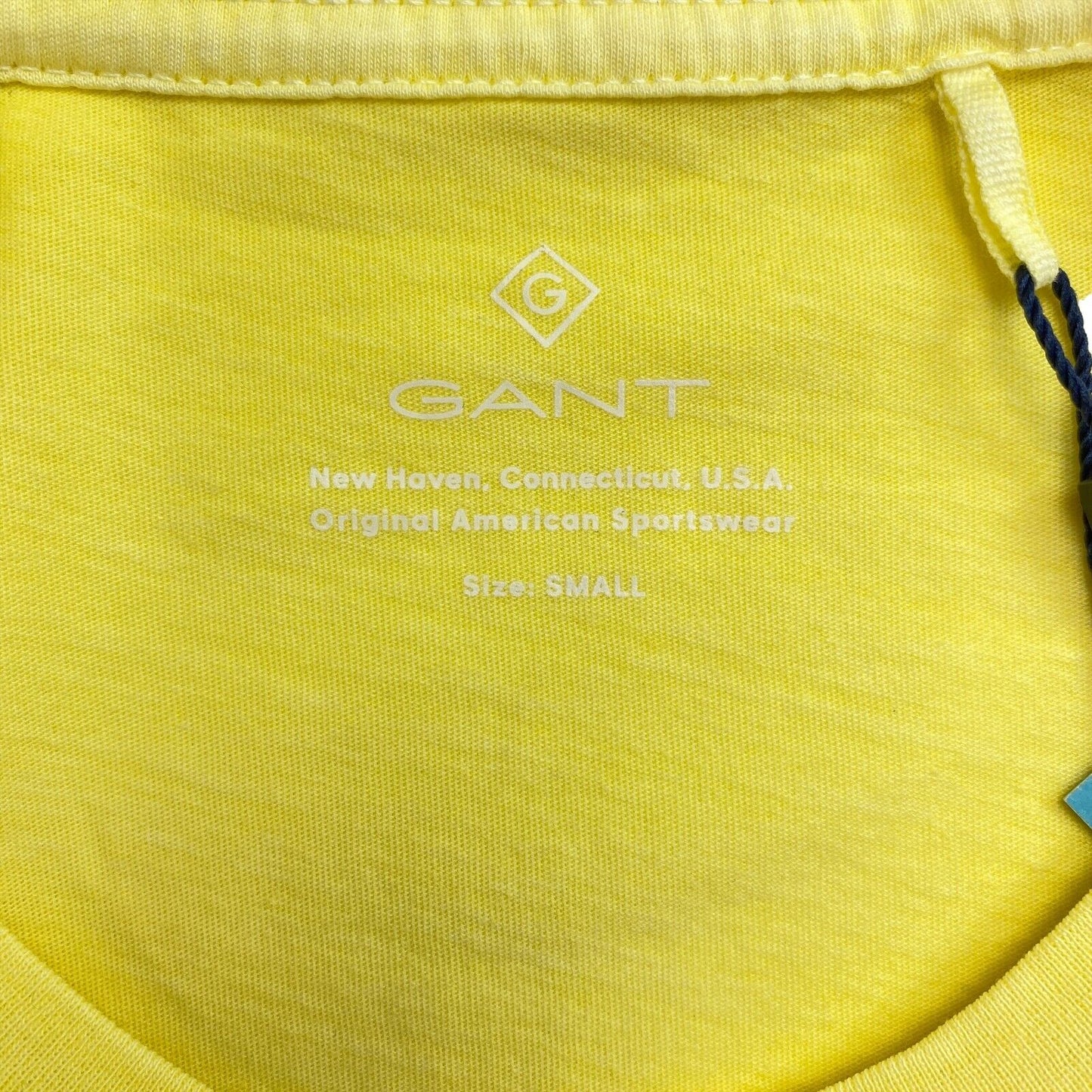 GANT Yellow Sun Faded Crew Neck T-Shirt Size S