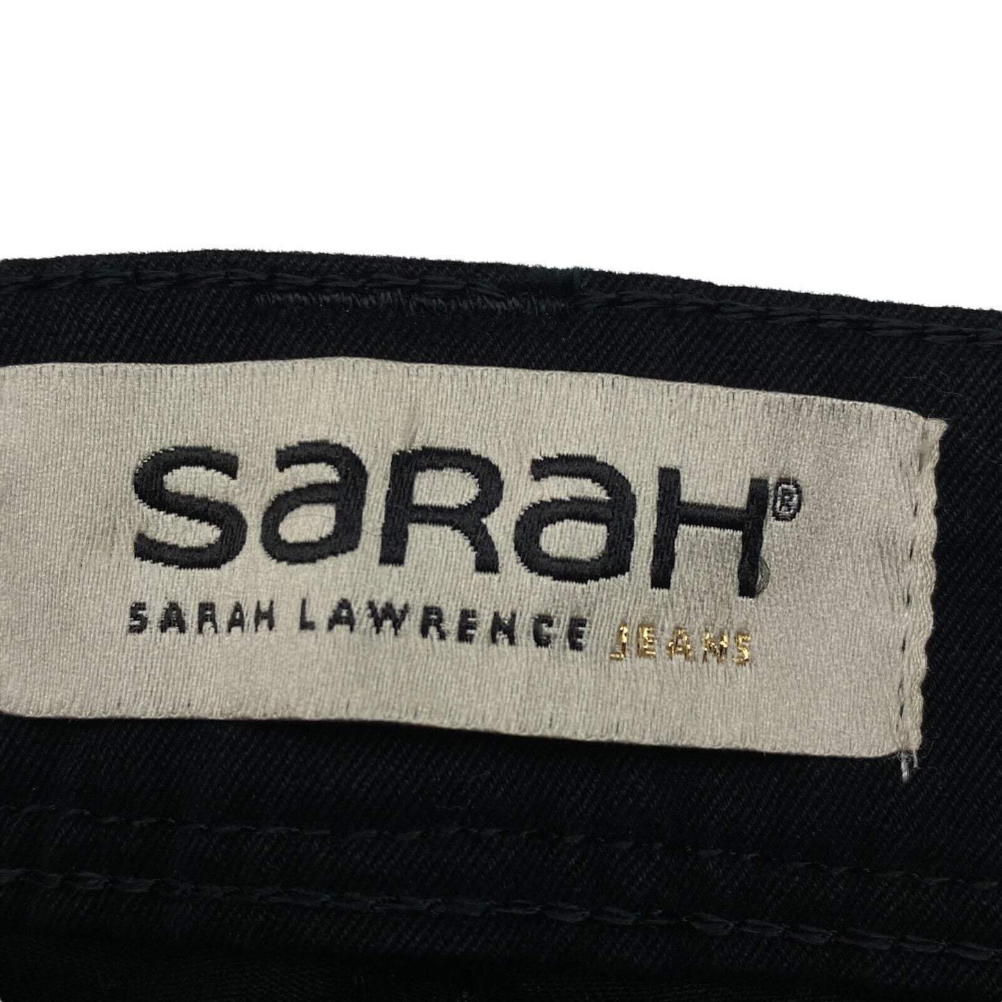 SARAH LAWRENCE JEANS Black Cotton Blend Straight Jeans Size 28 W30 L34